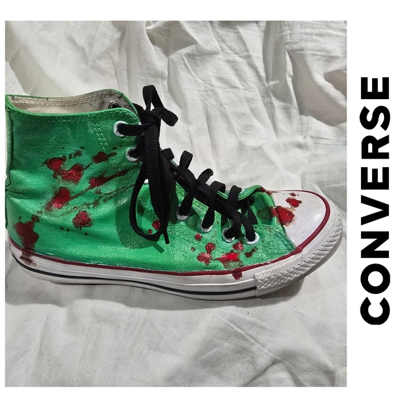 Converse Cosplay Halloween Painted High-Top Sneakers - Picture 1 of 8